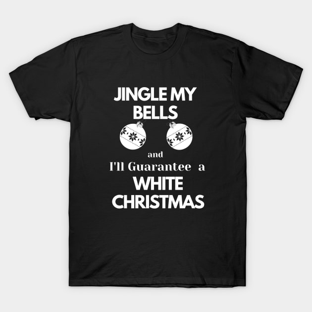 White Christmas T-Shirt by Plush Tee